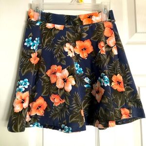 Hawaiian Print Skirt